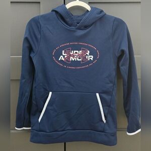 Under Armour Navy Blue Kids' Coldgear Hoodie